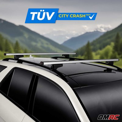 G3 Roof Racks for Mercedes GLK 2010-2015 Aluminium Lockable 165Lbs Gray