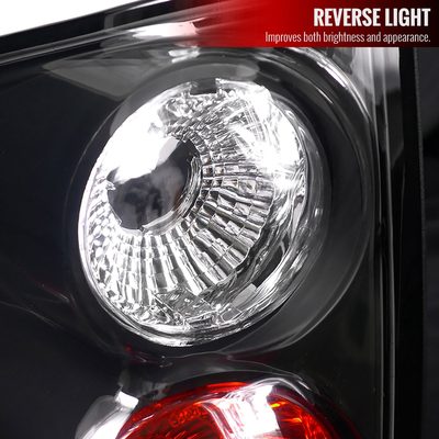 1994-2004 Chevy S10/ GMC Sonoma/ Isuzu Hombre Tail Lights Matte Black/Clear