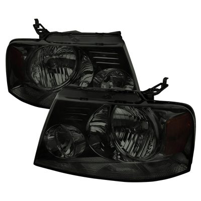 2004-2008 Ford F-150/ Lincoln Mark LT Replacement Headlights Amber & Chrome