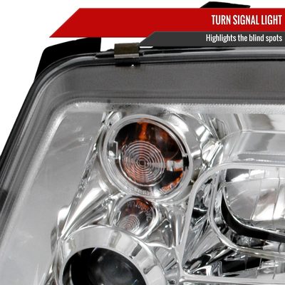 1999-2004 VW Jetta/Bora Projector Headlights R8 LED Light Strip Chrome