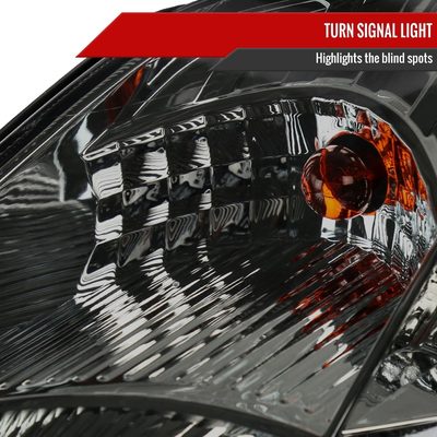 2006-2009 Nissan 350Z SMD LED Light Strip Projector Headlights Chrome/Smoke