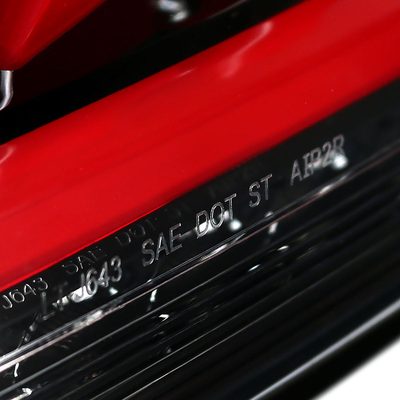 2010-2016 Hyundai Genesis Coupe Red Bar LED Tail Lights Jet Black/Clear