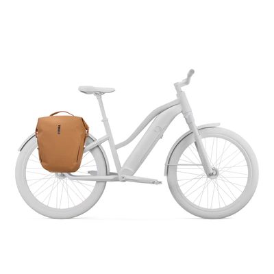 Alforjas Thule Shield Pannier color Naranja de 22L con sistema InLock