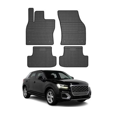 2018-2024 Audi Q2 Floor Mats Liners Full Set All Weather Rubber Black