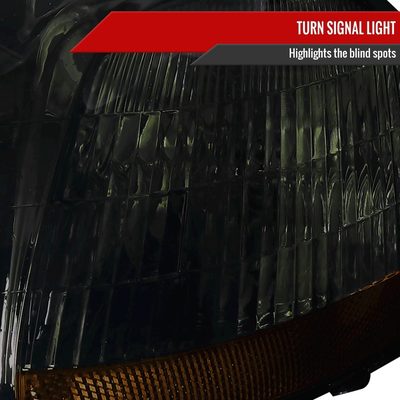 1996-1998 Honda Civic Crystal Headlights Chrome Housing/Smoke Lens