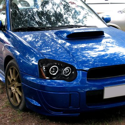 2004-2005 Subaru Impreza WRX/STI Outback Projector Headlights Jet Black