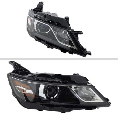 For Chevrolet Impala 2014-2020 Factory Style Projector Headlight - Passenger Side Jet Black Housing Clear Lens