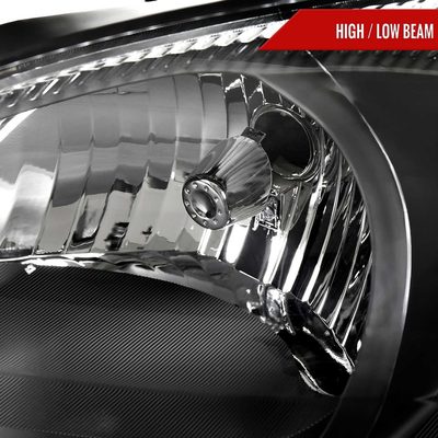 For Ford Tarus 2000-2007 Factory Style Headlights (Black Housing / Clear Lens)