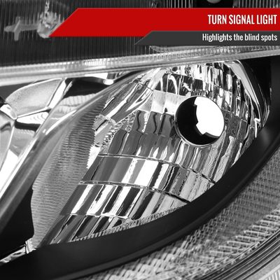 2016-2021 Honda Civic LED Strip Factory Projector Headlights Chrome/Clear