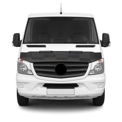 2014-2018 Mercedes Sprinter W906 Car Bonnet Mask Hood Bra Black Chequered