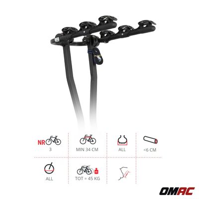 G3 Hitch Bike Rack 3 Bikes 2-Inch Receiver Entry Level