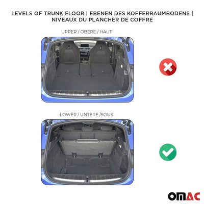 2017-2026 Tesla Model 3 Cargo Mats Liner TPE All Weather Black 1 Pcs