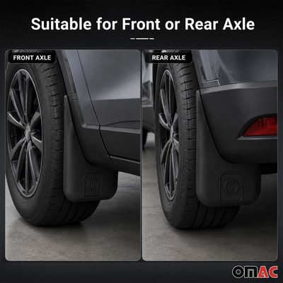 2009-2020 Dodge Journey Mud Guards Splash Mud Flaps Black 4 Pcs