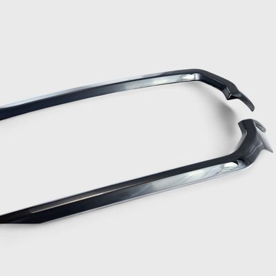2021-2023 Ford F-150 Grille Overlay Gloss Black 2Pcs ABS Plastic