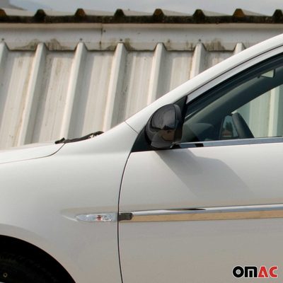 2006-2011 Hyundai Accent Side Mirror Cover Caps Dark 2 Pcs