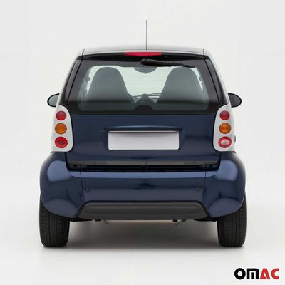 2007-2015 Smart ForTwo Rear Trunk Molding Trim Stainless Steel Dark 1Pc