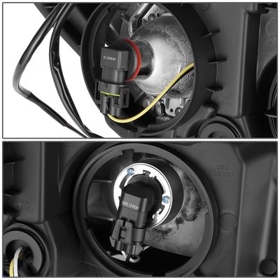 10-15 Chevrolet Equinox OE Style Projector Headlights Black Housing