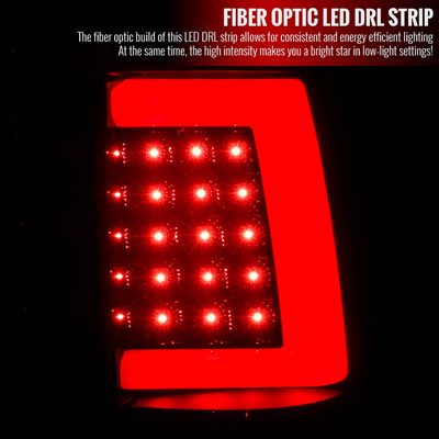 1999-2002 Chevy Silverado/ 99-2006 Sierra LED Tail Lights G2 Glossy Black/Smoke