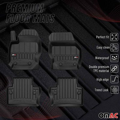 2007-2016 Volvo S80 V70 XC70 Premium Floor Mats Liners Full Set All Weather Heavy Duty