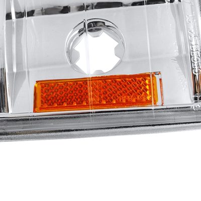 1994-1998 GMC Sierra/Yukon/Suburban Corner Lights Amber Reflectors Chrome