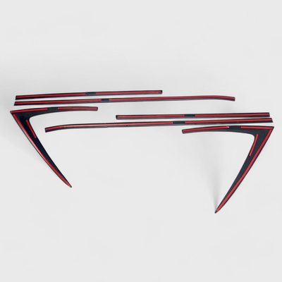 2022-2024 Chevrolet Equinox Window Trim Set Gloss Black 8Pcs ABS Plastic