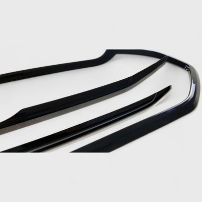 2018-2022 Ford Ecosport Grille Overlay Gloss Black 3Pcs ABS Plastic