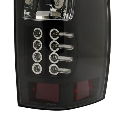 2007-2012 Chevy Avalanche LED Tail Lights Matte Black Housing/Clear Lens