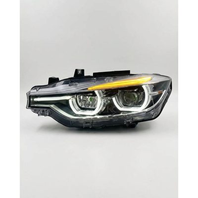 BMW 3 Series F30 LED Headlight Assembly with Triple-Color DRL (Amber / White / Yellow) & High / Low Beam 2012 - 2018