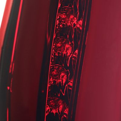 2011-2013 Ford Fiesta Hatchback LED Tail Lights Chrome/Red Smoke Lens