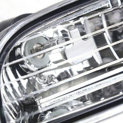 1997-2001 Honda Prelude H3 Fog Lights Kit Chrome Housing/Yellow Lens