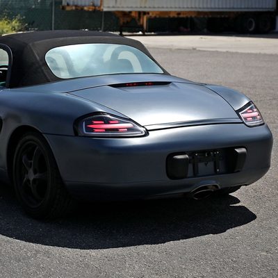1997-2004 Porche Boxster 986 LED Sequential Tail Lights Matte Black/Clear Lens