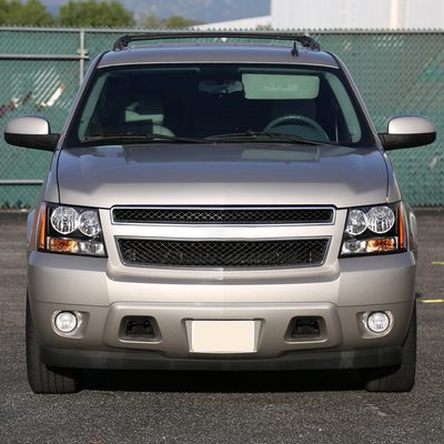 2007-2014 Chevy Avalanche/Tahoe/Suburban Factory Headlights Matt Black/Clear