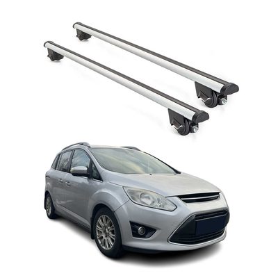2012-2018 Ford Grand C-Max Roof Rack Cross Bars Silver
