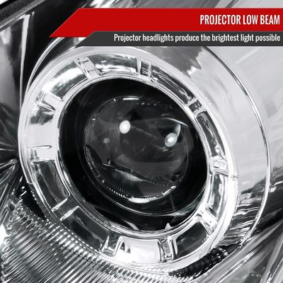 2005-2006 Infiniti G35 Sedan Halo Projector Headlights Chrome/Clear Lens