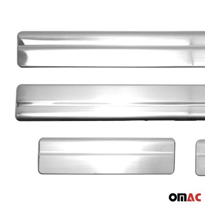 2012-2018 Ford Focus Door Sill Scuff Plate Scratch Protector Stainless Steel Silver