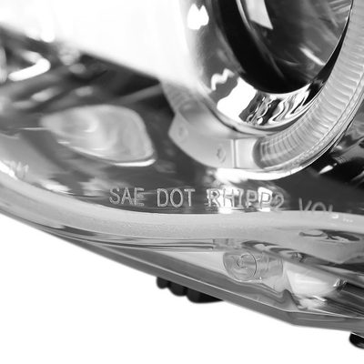1999-2001 BMW E46 3 Series Sedan Dual Halo Projector Headlights Chrome/Clear