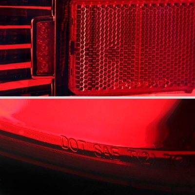 2014-2018 Chevy Silverado 1500 2500HD/Sierra 3500HD LED Tail Lights Chrome/Red