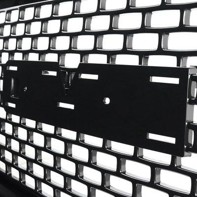 2014-2015 GMC Sierra 1500 Glossy Black ABS Denali Style Square Mesh Grille