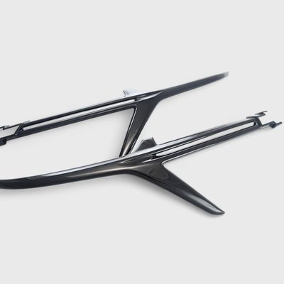 2022-2024 Chevrolet Equinox Grille Overlay Gloss Black 2Pcs ABS Plastic