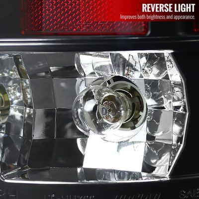 2002-2006 Dodge RAM V2 LED Tail Lights Matte Black Housing/Clear Lens