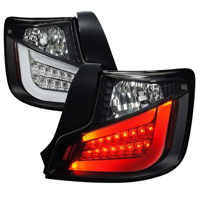 2011-2013 Scion tC LED Tail Lights Matte Black Housing/Clear Lens