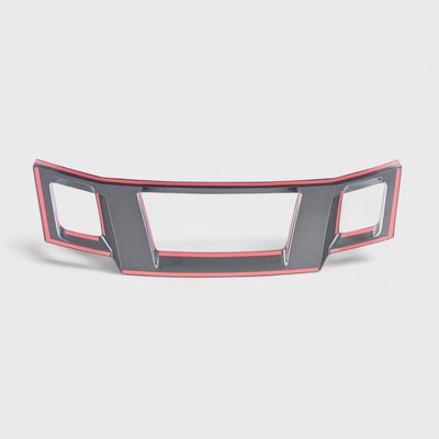2014-2021 Nissan Frontier Grille Overlay Gloss Black 1Pcs ABS Plastic
