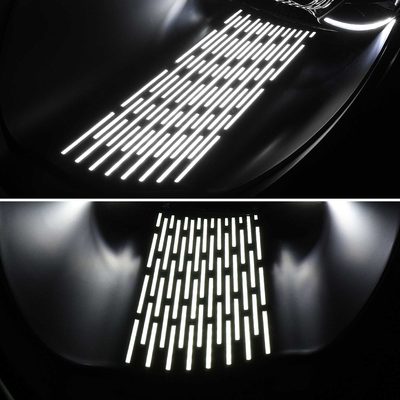 For Porsche 911 997.1 2005-2008 LED Projector DRL Headlights Matte Black Housing Glossy Black Accents Clear Lens