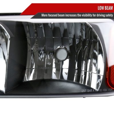 1999-2006 GMC Sierra 1500/2500/3500 Yukon/ XL Headlights&Bumper Lights Black
