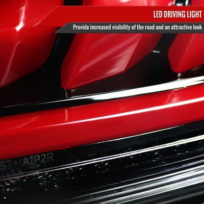 2010-2016 Hyundai Genesis Coupe Red Bar LED Tail Lights Jet Black/Clear
