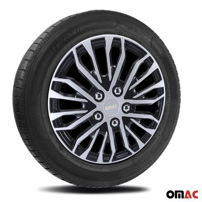 16" Wheel Covers for Ford Transit 150 250 350 2015-2025 Black Silver 4x Hub Caps