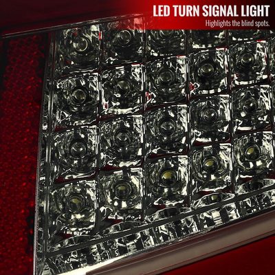 2005-2008 Porsche 911 997 Carrera/911 997 GT3 LED Tail Lights Chrome/Red Smoke