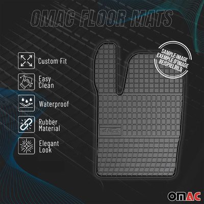 1982-1997 Audi A6 C4 Floor Mats Liners Full Set All Weather Rubber Black
