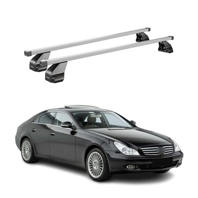 2008-2011 Mercedes CLS Class C219 Roof Rack Cross Bars Silver