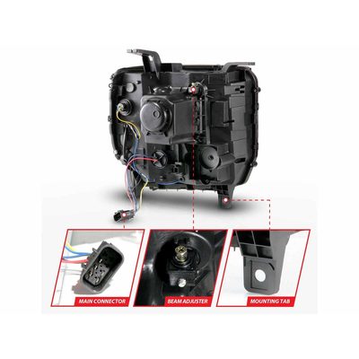 Fits 2014-2015 GMC Sierra 1500, 2015-2016 Sierra 2500/3500 (ANZ-111450)